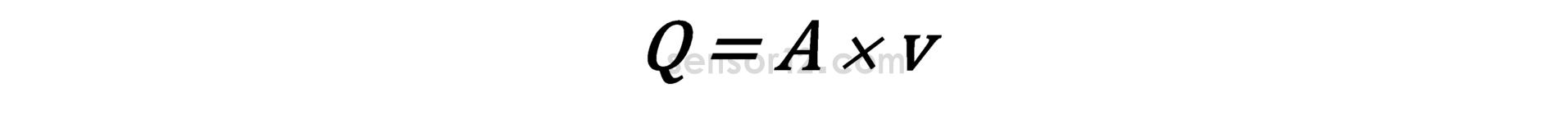 Equation for the volumetric flow rate of a fluid in a pipe.